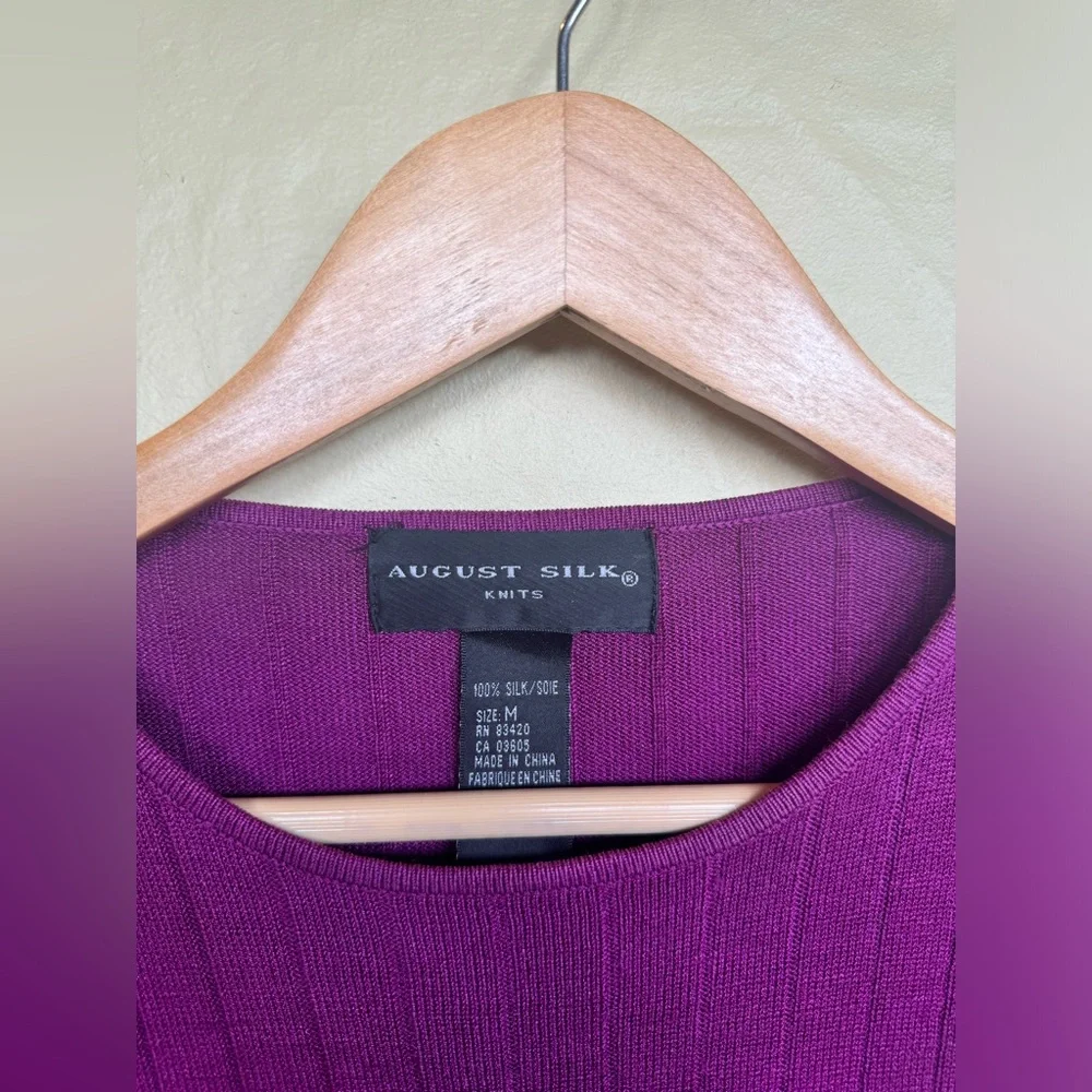 August silk purple sweater - Picture 1 of 2